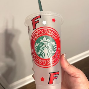 Custom Fairfield University Starbucks Tumbler, Bed Party, Graduation