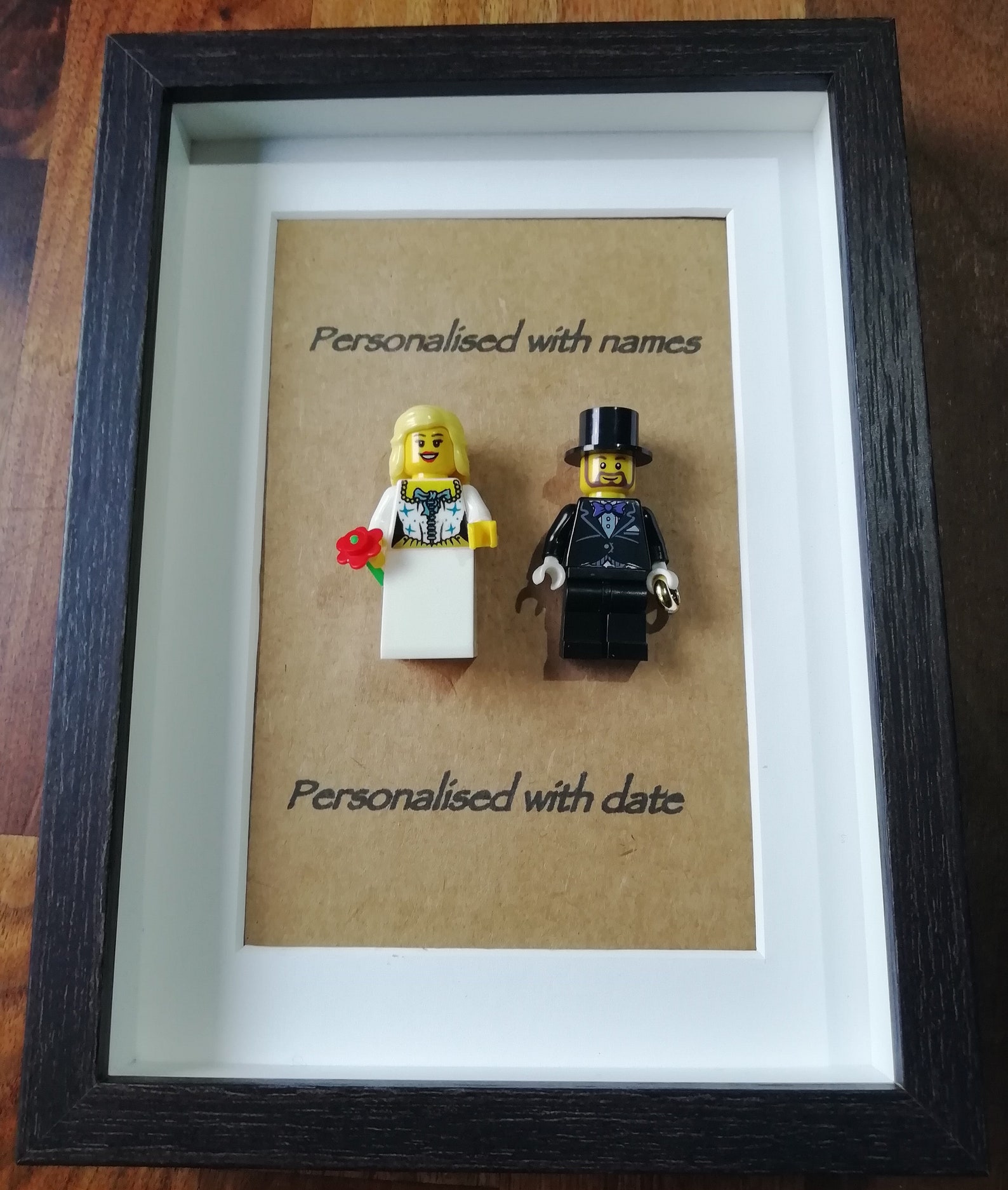 Handmade LEGO Wedding gift Minifigures with personalised Etsy