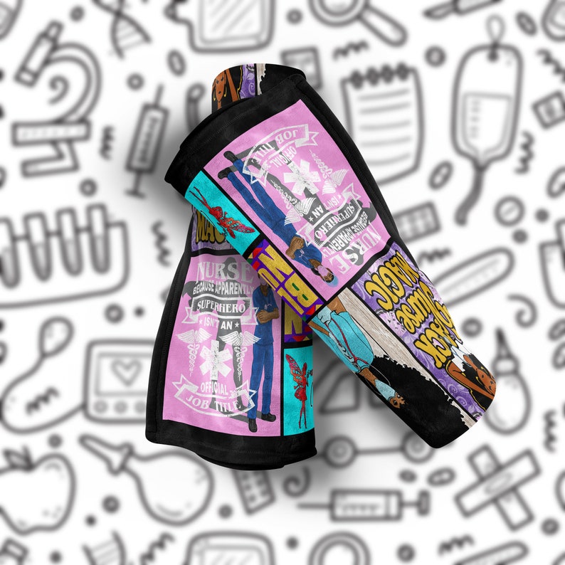 Unapologetic Black Nurse Blanket Custom Name Throw Blanket Etsy