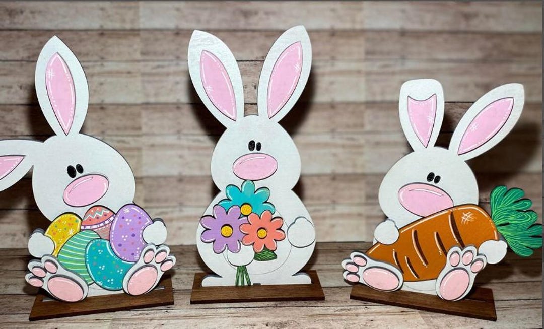 DIGITAL Easter Bunny DIY Kit Laser Files - Etsy