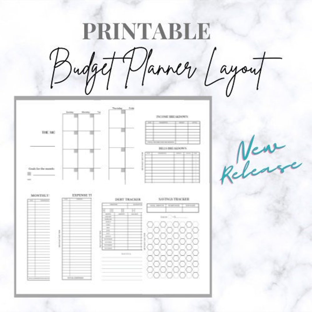 budget-planner-printable-mini-planner-size-etsy