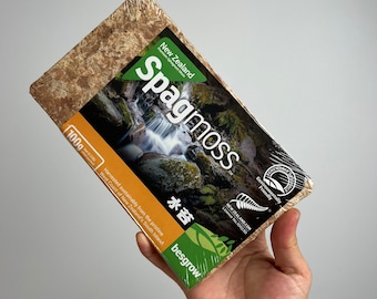 New Zealand Begrow Sphagnum Moss - 100 gram compressed brick