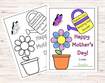Easy Mother's Day Gift From Kids, Mother's Day Printables, Mother's Day Activity, Mother's Day Keepsake, Gift for Mom, DIY Mother's Day Gift