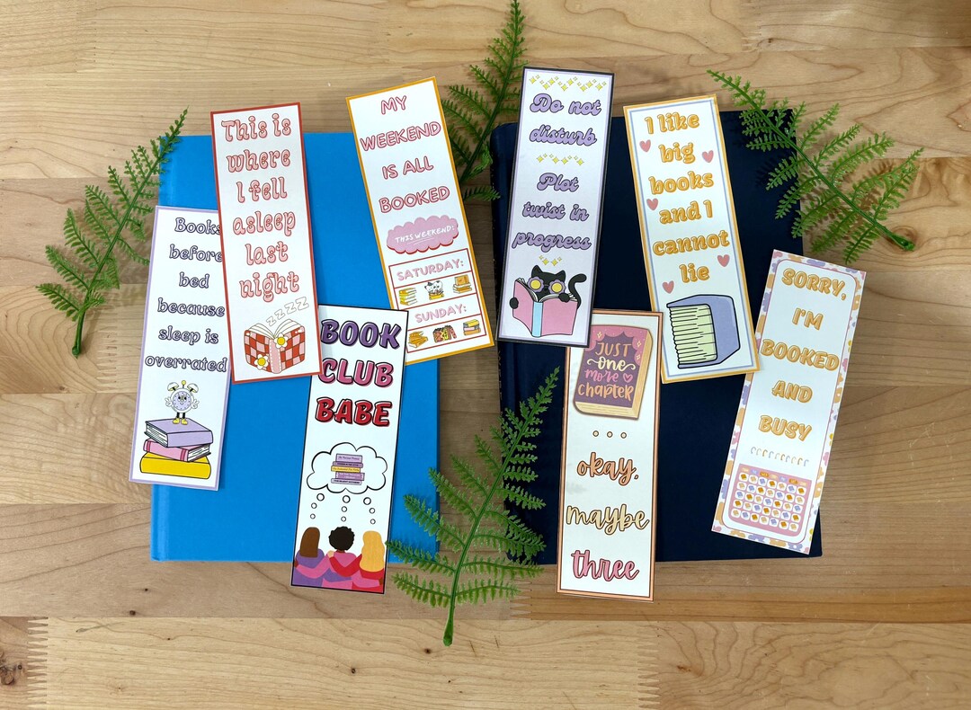 Values Bookmark Sample Retro Bookmark Templates SVG Bundle, Printable Bookmark PNG Designs for ...