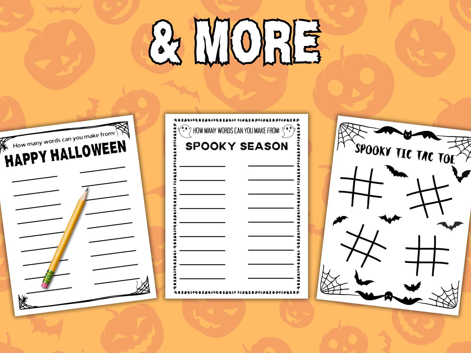 20 Printable Halloween Kid Activities, Halloween Coloring Pages ...