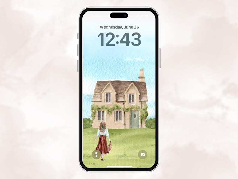 Watercolor Summer Phone Wallpaper Cottagecore Aesthetic Digital