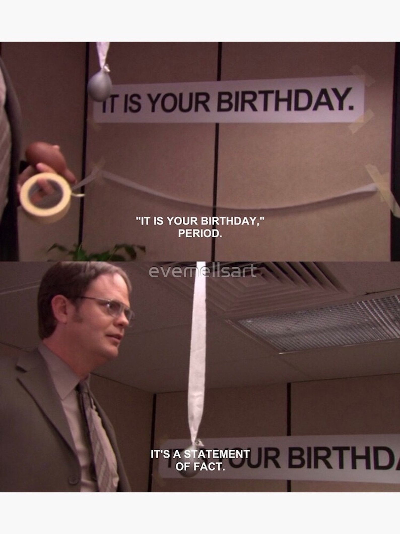 The Office Birthday Card, It is Your Birthday Card, Funny Birthday Card, Blank Inside Birthday