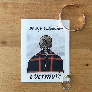 Taylor Swift Valentijnsdag Kaart, Evermore Valentine's Card, Tswift Valentijnsdag Kaart, Blank Inside Card, Cute Couple Card