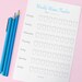 PRINTABLE Water Intake Tracker // Water Cup Tracker Sheets for Planners ...