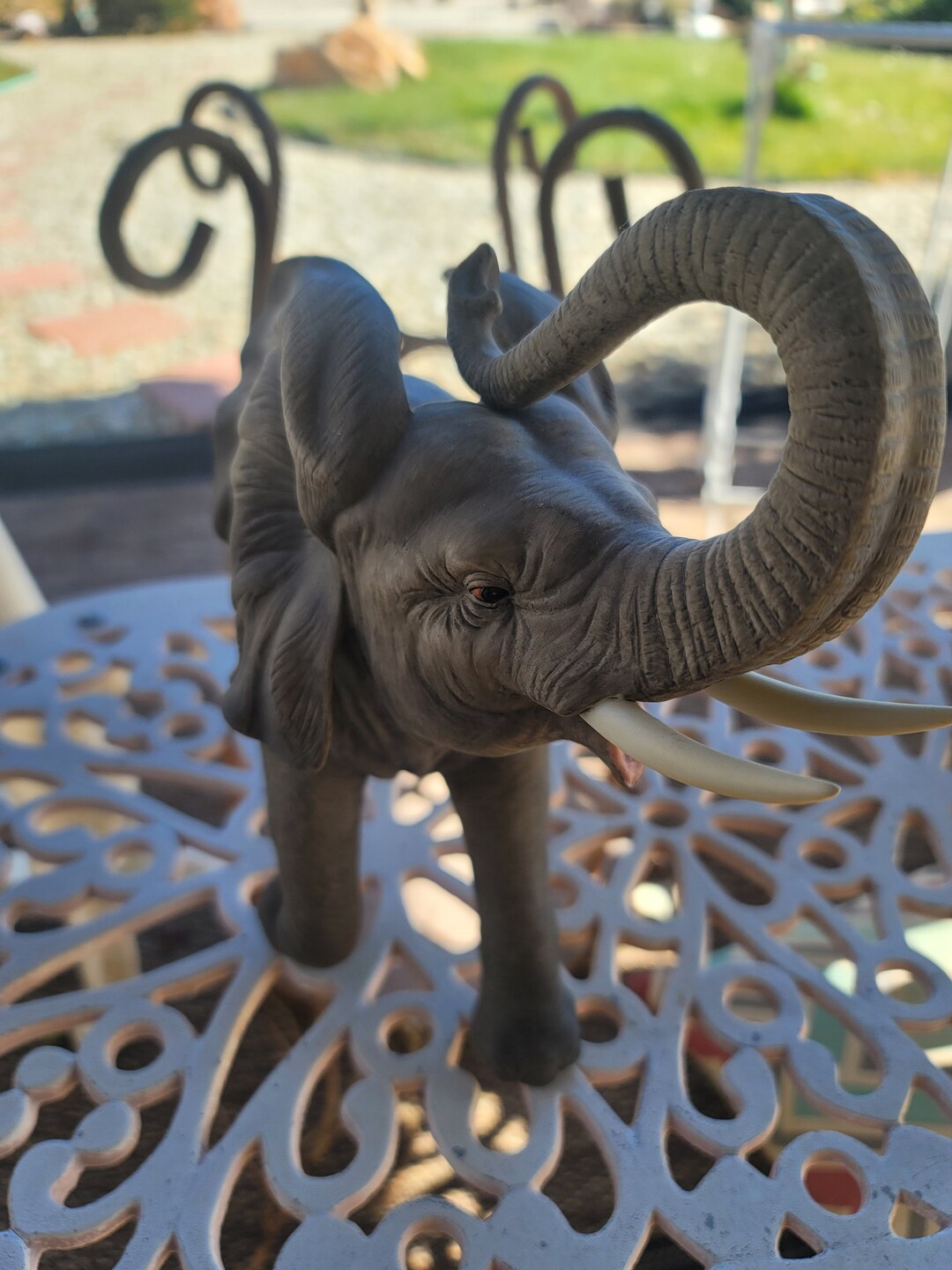 Andrea by Sadek Elephant Ceramic Figurine Etsy