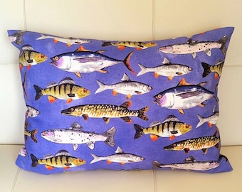 Travel/Toddler Pillow Case | Fish Pillowcase | Fits 13x18 Pillow