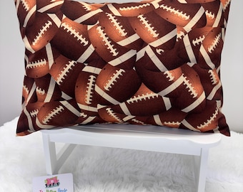 Football Toddler Sports Kids Toddler Pillowcase Travel or Comfort Pillow Case Cover