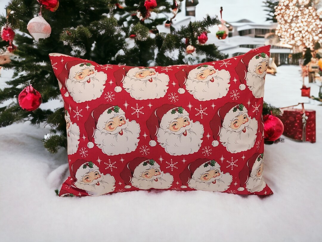 Kids Christmas Pillowcase Festive Santa Toddler or Travel Etsy