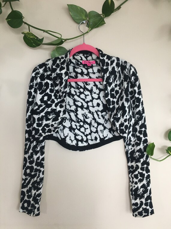 Betsey Johnson Leopard Cardigan