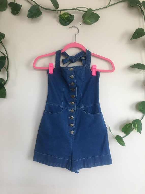 Betsey Johnson Denim Romper