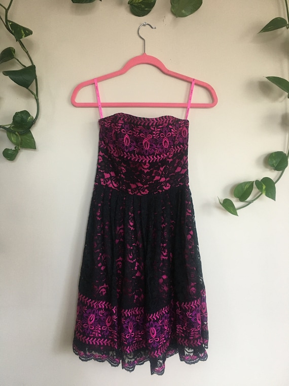 Betsey Johnson Embroidered Lace Dress