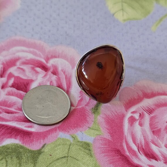Authentic Amber Ring, extra large size adjustable… - image 1