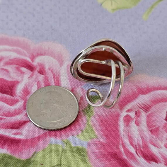 Authentic Amber Ring, extra large size adjustable… - image 2