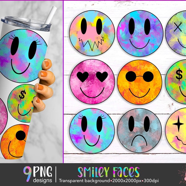 Smiley Face Png, Popular Png, 90s Png, Tie Dye Png, Be Kind Png, Groovy Png, Retro Smiley Png, Retro Clipart, Sarcastic Png, Sunshine Png
