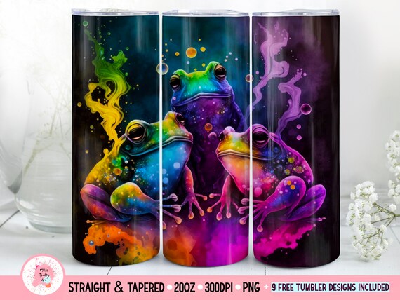 Frog Tumbler Sublimation Transfer Ready to Press Frog Tumbler Designs 20 30  Ounce Tumbler Transfers Tumbler Designs Tumbler Designs 