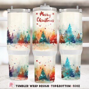 Christmas Skinny Tumbler 40 oz Sublimation Design, 40 oz Tumbler Wrap, Instant Digital Download, Top And Bottom Tumbler Wrap PNG