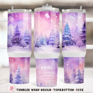 Pink Christmas Skinny Tumbler 40 oz Sublimation Design, 40 oz Tumbler Wrap, Instant Digital Download, Top And Bottom Tumbler Wrap PNG