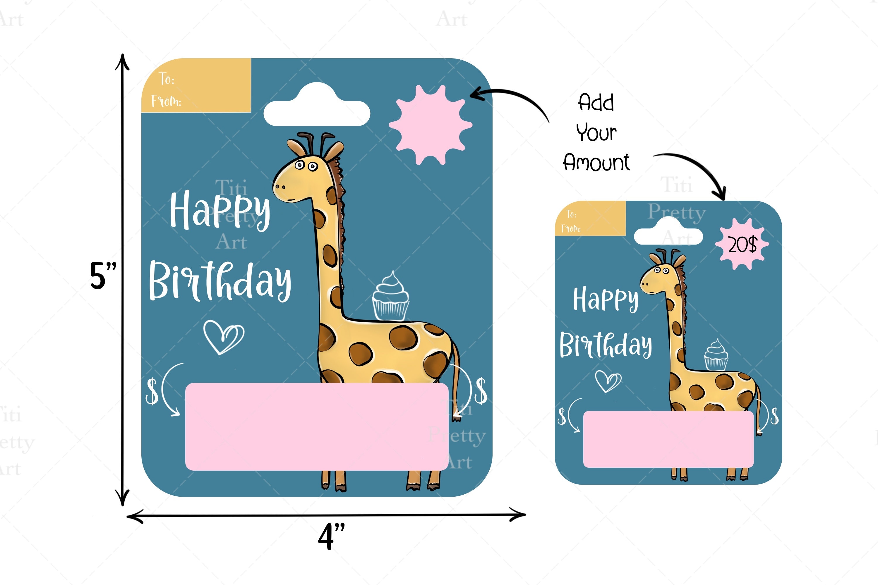 Happy Birthday Money Card Png Gift Box Money Holder Money Etsy Australia