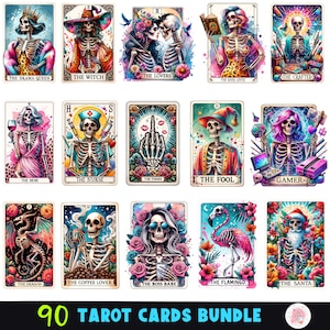 Paquete de cartas de tarot camiseta sublimación png, carta de tarot divertida PNG, sublimación de tarot, tarot divertido PNG, esqueleto de tarot, tarot brujo