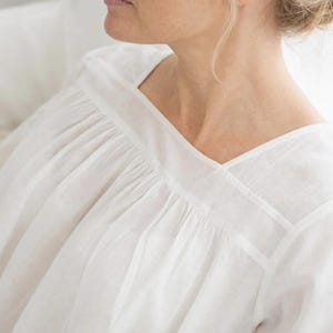 COTTON NIGHTDRESS - Soft White