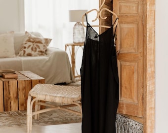 Black Slip - 100% Cotton Voile