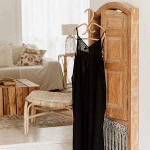 Vestido camisero negro - 100% algodón voile