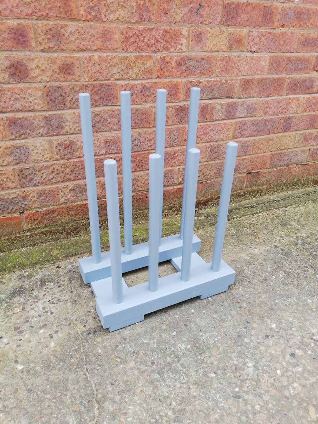 New Wooden Welly Rack Stand 4 Pairs in Dusky Grey Etsy UK