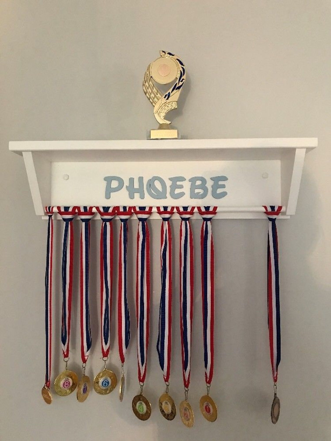 Personalized Medal Hanger Trophy Shelf Medal Shelf With Etsy UK