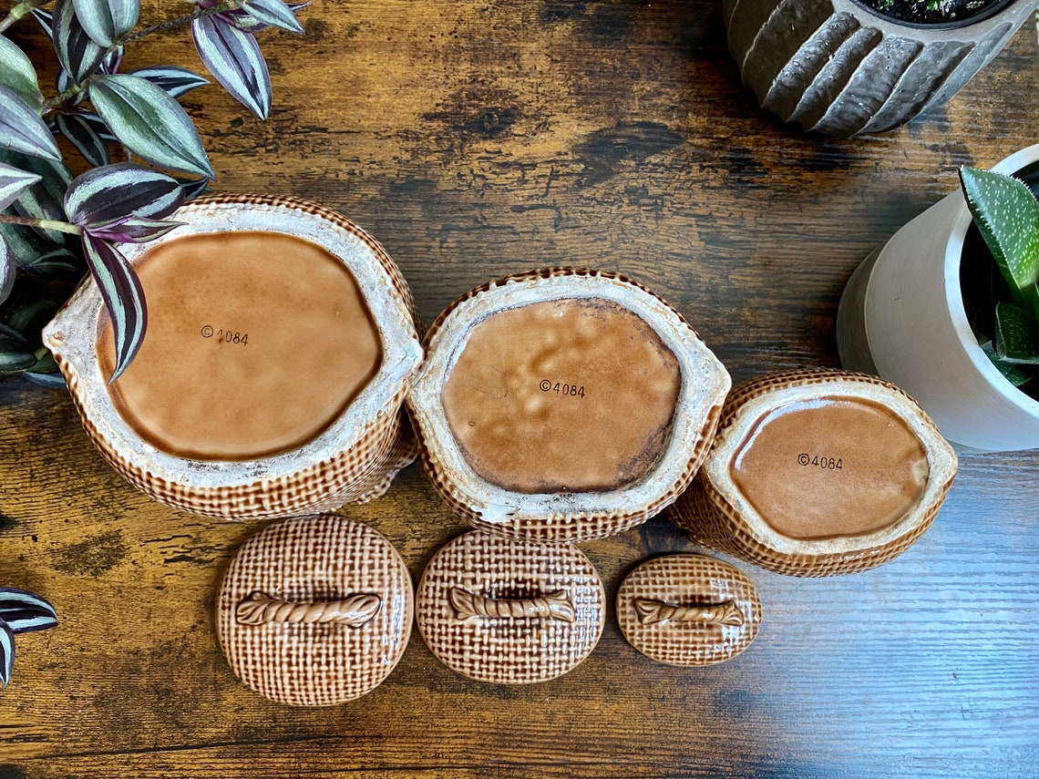 Vintage Lefton Kanister 3er Set Sack o Kaffee Sack o Tee | Etsy