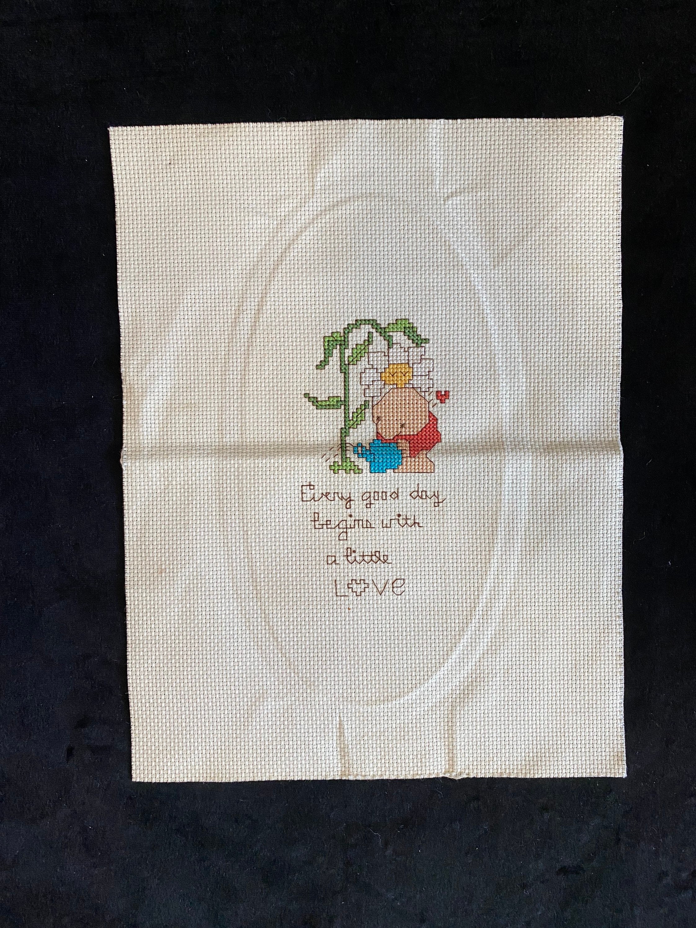 Fiber Arts Needlepoint Vintage Ziggy cross stitch