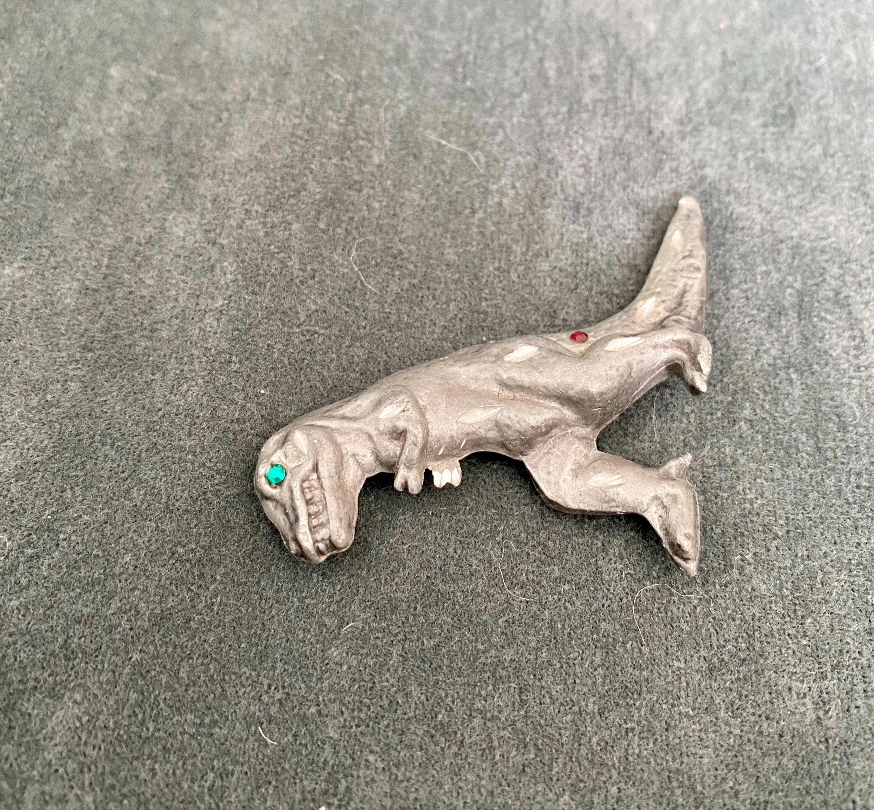 Vintage kleine Metall-Dinosaurier Miniatur T. rex Figur | Etsy