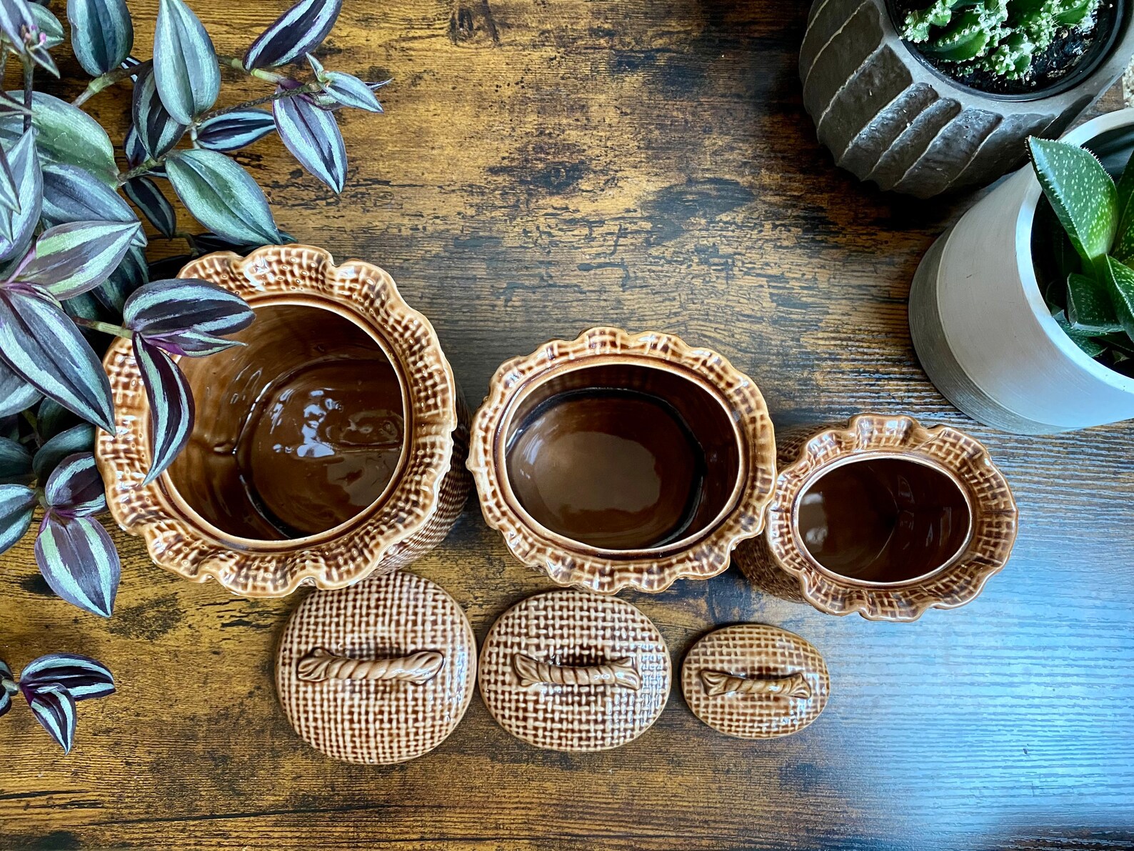 Vintage Lefton Kanister 3er Set Sack o Kaffee Sack o Tee | Etsy