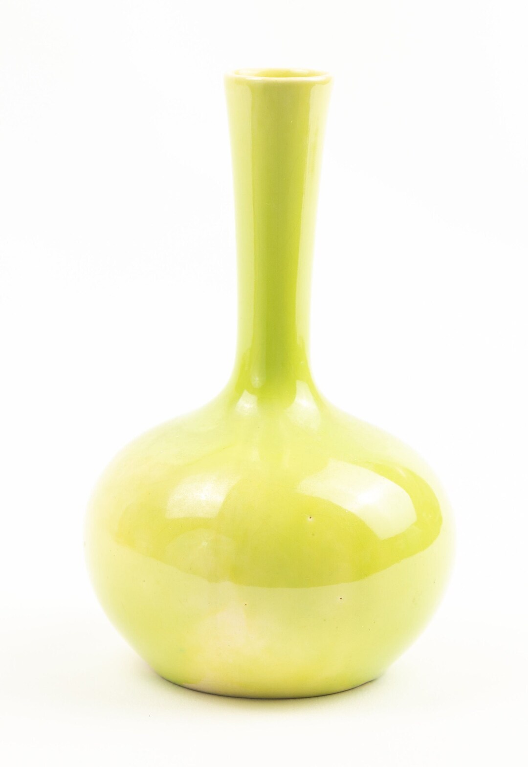 Vintage Ceramic Bud Vase Midcentury Modern Lime Green Etsy