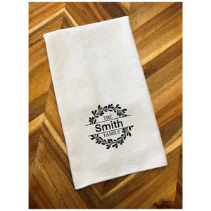 Personalisierte Waffelgewebe Handtuch - Kundenspezifisches Monogramm