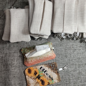 Sublimation blank travel size tissue holder