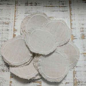 Frayed Edge Circle Sublimation Hat Patches: Rustic Vintage Style