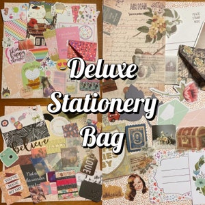 41pc Deluxe Stationary Lucky Bag | Junk Journal Kit | Shop Sampler | Stationery Blind Bag | Stationery Sampler | Mystery Bag