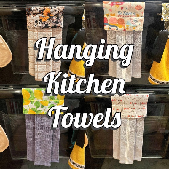 Handmade Kitchen Hanging Towel Oven Hanging Towel Oven Door Towel Hanging Oven  Towel No Buttons/velcro 