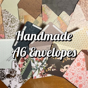 A6 Handmade Envelopes | Double Sided | Self Sealing | Penpal | Snailmal | Handmade Stationary