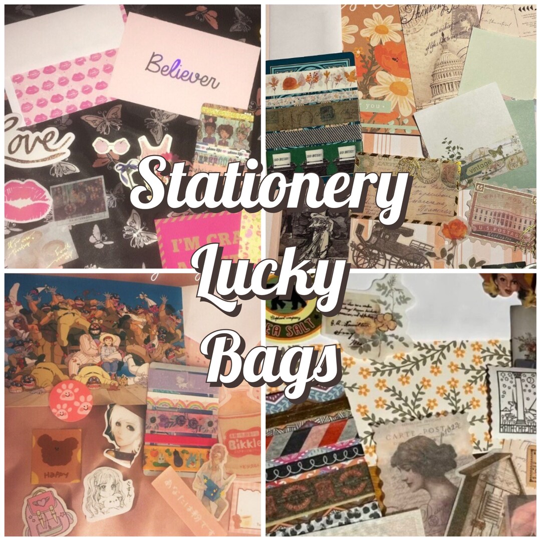 Stationery Lucky Bag Memo Sheets Bujo Bundle Diary Kit Stationery Set