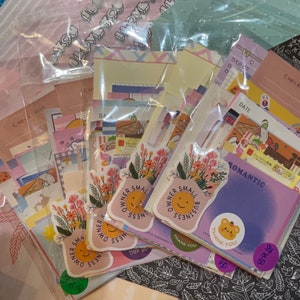 Pack of kawaii memo sheets | Memo sheet grab bag | Mystery memo sheet set | Korean memo sheet blind bag | Japanese memo sheet bundle
