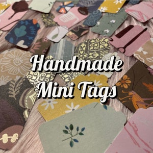 Mini etichette regalo fatte a mano / Etichette fatte a mano / Etichette in cartoncino / Etichette prezzo boutique / Etichette regalo eleganti / Etichette da e per / Abbellimenti