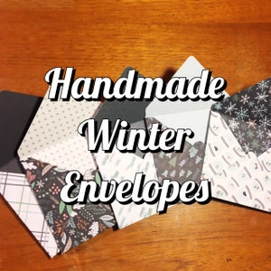 Buste per carte regalo a tema invernale fatte a mano / Doppia faccia / Amico di penna / Snailmal / Regali