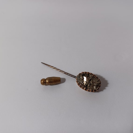 Antique Pyrite Stick Pin - image 6