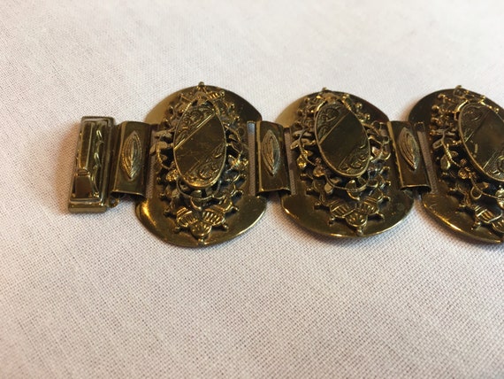 Victorian style brass bracelet - image 9